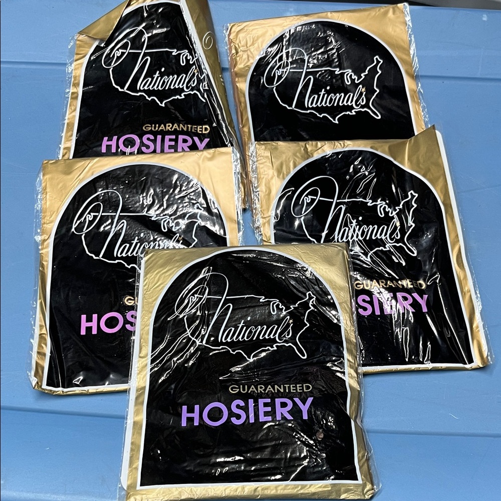 Vintage lot of 5 Nationals Pantyhose